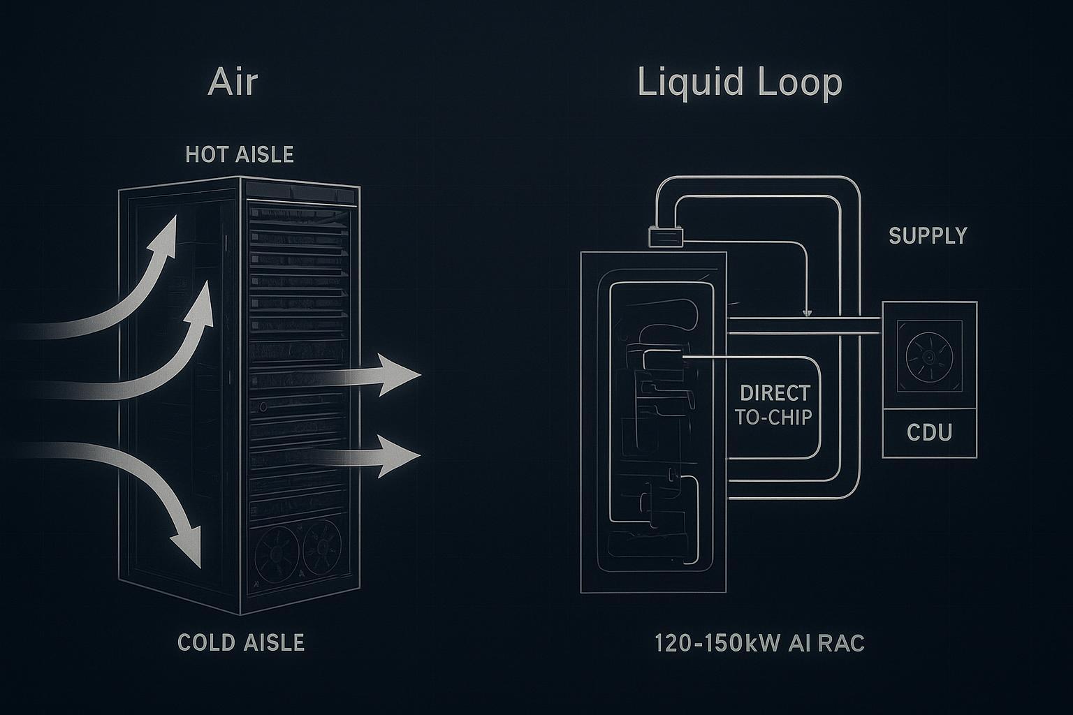 120kW Racks Demand high-density data center cooling Not Air